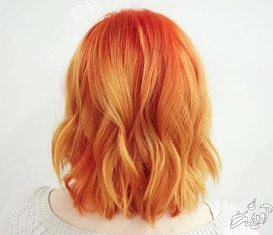 رنگ مو نارنجی پاستلی رنگ مو نارنجی